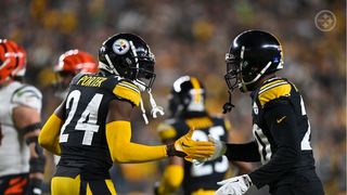 Steelers' Patrick Peterson Expresses Immense Belief In Rookie Joey Porter Jr. (Steelers News). Photo by Karl Roser / Pittsburgh Steelers